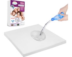 Waterdichte Topperbeschermer molton - 200x200 - Katoenen Topperbeschermer - Perfecte Bescherming Voor De Matras - Rondom Elastiek - Hoekhoogte 17 cm - topper molton - 200 GSM