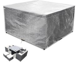 Waterdichte tuinmeubelhoes 135 x 135 x 71 cm - Rotan kubus set cover - Winddicht - Anti-UV - Voor outdoor patio stoel en tafel