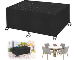 Waterdichte Tuinmeubelhoes 420D Oxford Vierkant Voor Tuinset en Tafel - Zwart