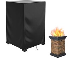 Waterdichte vierkante afdekking voor vuurkorf, 21,6 inch L x 21,6 inch B x 35,4 inch H - Bescherming tegen weer en stof
