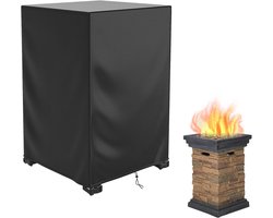 Waterdichte vierkante afdekking voor vuurkorf, 21,6 inch L x 21,6 inch B x 35,4 inch H - Bescherming tegen weer en stof