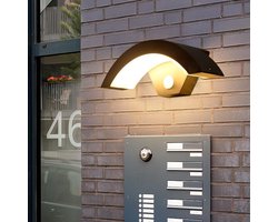 waterdichte wandlamp - voor buiten - moderne vormgeving - LED - Zwart