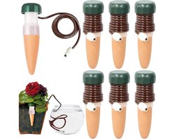 Waterdispenser Kamerplanten - Automatische Irrigatie - Planten Verzorgen - Keramisch Materiaal - 6 Stuks - Niet gespecificeerd