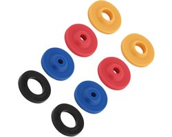 Waterdoorstroombegrenzer Set van 8, Silicone Douchebegrenzer voor Handdouches en Douchekoppen, Efficiënt Waterbesparing en Verstelbare Stroomsterkte
