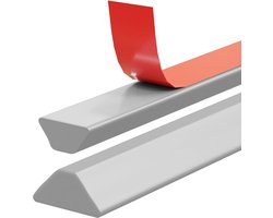 Waterdrempel 100cm Grijs - Douche Dorpels - Zelfklevende Waterkering Douche - Compact - Sanitaire Waterstopper - Douchedorpel - Water Stopper - Douche - Bad - Lekkage - Waterkering - Schimmel - Sanitair - Anti Water Strip - Opvouwbare Douchewaterdam