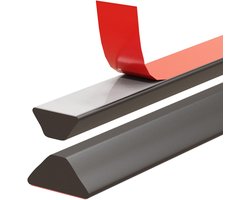 Waterdrempel 100cm Zwart - Douche Dorpels - Zelfklevende Waterkering Douche - Compact - Sanitaire Waterstopper - Douchedorpel - Water Stopper - Douche - Bad - Lekkage - Waterkering - Schimmel - Sanitair - Anti Water Strip - Opvouwbare Douchewaterdam