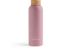 waterdrop® Thermosfles - 600 ml - Roestvrij Staal - Pastelroze Mat