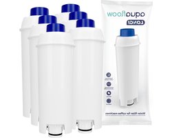 Waterfilter Vervanging voor DeLonghi DLSC002 SER3017 & 5513292811 Koffiezetapparaten - Inclusief Versies Van De ECAM ESAM ETAM Serie (6 Stuks) - Aquafloow waterfilter
