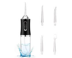 Waterflosser - Monddouche - Water flosser - Elektrisch Flosapparaat - Draadloos & oplaadbaar - Waterdicht - zwart