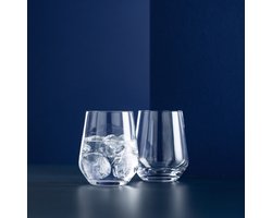 Waterglazen Set van 2 – 430 ml – luxe Glas – Drinkglazen voor Water, Frisdrank & Cocktails – Elegant Design – Vaatwasserbestendig