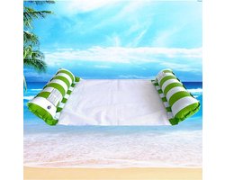 Waterhangmat - Luchtbed Zwembad - Luchtmatras opblaasbaar - Groen - Zwembad/Strand - Waterspeelgoed - Vakantie