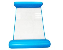 WaterHangmat - Waterspeelgoed- Zwembad - Opblaasbaar - Lichtblauw