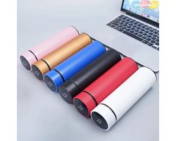 Waterkoker - Elektrische reiswaterkoker - 500 ml - Draagbare Waterkoker met Temperatuurregeling - Slimme waterkoker - 316 roestvrij staal - 4 temperatuurstanden met LCD-display - Droogkookbeveiliging -