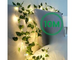 Watermeloen Bladeren Slinger Lichtjes 10 Meter | LED Fairy Lights | String Lights | Sfeerverlichting | Decoratie | Binnen & Buiten | Tuin | Balkon | Kamer | Kinderkamer | Verjaardag | Party | BBQ | Festival | Kerst | Bruiloft | Feestverlichting | Taf