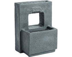 Waterornament - Voor buiten - Tuin - Water Fontein - Waterval Ontwerp - Kamerfontein - Tuindecoratie - Met Pomp - 45L x 31,5B x 58,5H cm