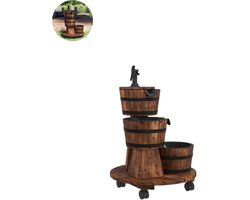 Waterornament - Voor buiten - Tuin - Water Fontein - Waterval Ontwerp - Kamerfontein - Tuindecoratie - Met Pomp