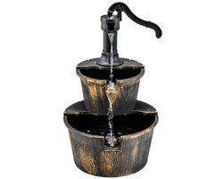 Waterornament - Voor buiten - Tuin - Water Fontein - Waterval Ontwerp - Kamerfontein - Tuindecoratie - Met Pomp - Antiek brons