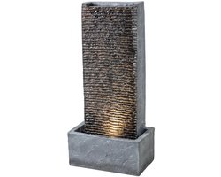 Waterornament - Voor buiten - Tuin - Water Fontein - Waterval Ontwerp - Kamerfontein - Tuindecoratie - Met Pomp -Grijs