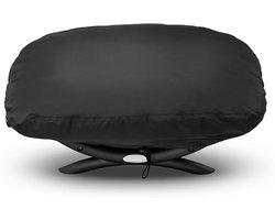 Waterproof BBQ Cover for Weber Baby Q Q100 Q120 and Q1000 Gas Barbecues | Portable Grill Cover | UV Resistant Protective Case | Black