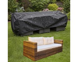 Waterproof Garden Furniture Covers 170 x 120 x 75 cm / L x W x H Heavy Duty 420D Windproof Anti-UV Fabric Rattan Sofa Set Cover for Rectangular Outdoor Table and Chair Set Garden Bench