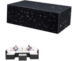 Waterproof Outdoor Sofa Cover - Terrasbankhoes Tuinmeubelhoes - Meubels Beschermen - 420D Oxford Materiaal - 190x160x85cm - Zwart