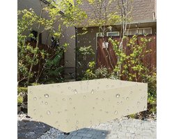 Waterproof Outdoor Table Covers - Tuinmeubelhoezen - Meubels Beschermen - 420D Oxford Stof - 310 x 400 x 310cm - Beige
