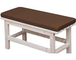 Waterproof Pallet Kussen - Buitenbank Kussen - Buiten Zitten - Dikke Schuimvulling - 120x40cm - Bruin