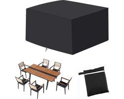 Waterproof Square Outdoor Patio Furniture Cover for Garden Lawn Furniture Sets - Windproof, Dust-proof, Black (170 * 94 * 70cm)