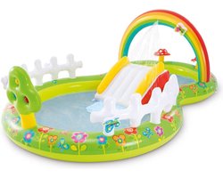 Waterspeelset 290cm x 180cm x 104cm voor de tuin met waterslangaansluiting 57154NP