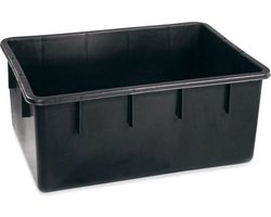 Watervat Rechthoekig 160 Liter Zwart - Water tank - Opvangbak - Compact Laag Aqua Ton