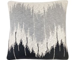 Wave knitted cushion anthracite