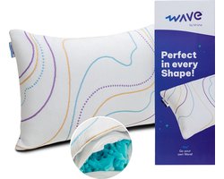 Wave Shape Pillow | Traagschuim vulling | Zomerzijde en winterzijde | Volledig aanpasbaar | Geschikt voor elk type slaper | Vermindert nekklachten | Ergonomisch| Wave by M line |