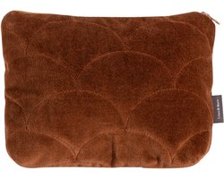 Waves Henna Bruin Pouch | 18 X 23 | Sierkussen Voor Woonkamer Of Slaapkamer