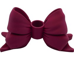Waxinelichthouder Strik - Plum - 3d geprint - Geschikt voor LED waxinelichtjes – Moderne woonaccessoire – Stijlvolle waxinelichthouder