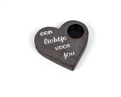 Waxinelichtjehouder Hart Een Lichtje voor Jou