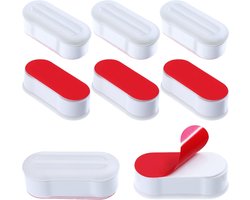 WC-bril Buffers - 8 Stuks - Toiletbril Buffers - Verleng Levensduur Bidet - Toiletzitting Buffers - Geruisloze en Zachte Sluiting - WC-bril beschermen - Wit - Zelfklevend - TPE,ABS en kunststof