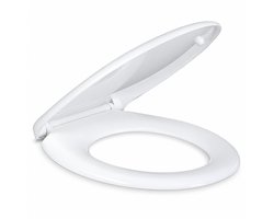 WC-Bril met Soft-Close - Toiletbril Universeel - Duroplast - Afklikbaar - RVS-Scharnieren - Wit