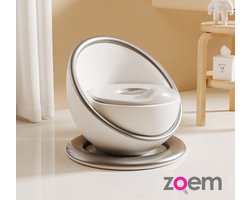 WC potje – Toilet – Zilver - Peuter potje – Zindelijk - Baby Potty – Plaspotje - WC potje kind – Zindelijkheid – Baby potje – plassen baby – kraamcadeau – Potje Grijs - kraamvisite – baby shower – verjaardag - cadeau
