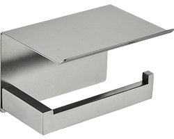 Wc-rolhouder gun metal met planchet