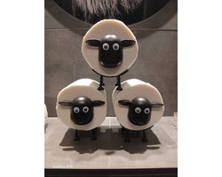 Wc-Rolhouder Schaap – Grappige Toiletrolhouder & Eyecatcher – Badkamerdecoratie – Verkrijgbaar per 1, 2 of 3 stuks – Leuk Cadeau & Toiletaccessoire