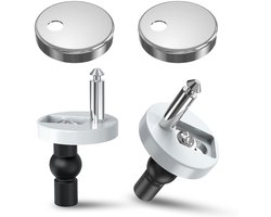 WC-zitting Bevestiging Set - RVS Scharnieren met Softclose - Universele Montage van Bovenaf