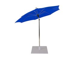 WDMT Compacte Tafelparasol - ø 60 x 56 cm - Mini Parasol - Tafelparasol voor Buiten - Moderne Tafel Parasol - Schaduwdoek - Parasols - Blauw