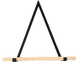 WDW-Furniture Wandmeubel - Wandplank - Eikenhout - Zwevende wandplank - Metaal