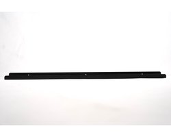 WDW-Furniture - Wandplank - Metaal - 100 CM - Wandplank staal - Wandplank industrieel - wandplank zwevend - wandplank zwart - wandplank keuken