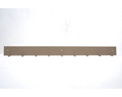 WDW-Furnture - Wandkaptsok - Staal - Metalen kaptok - Wanddecoratie - kapstok - metaal - parelmoer - grijs