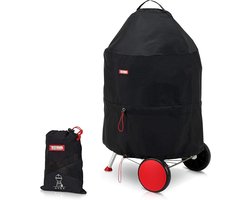 Weatherproof Barbecue Cover for Ball Grill - Rain and UV Protective Cover for Barbecues up to 70 cm - Waterproof Gas Grill Cover with Storage Bag and BBQ Accessories