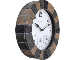 Weatherstation - Wandklok - Weerbestendig - 26 cm - polyresin - Aster - NeXtime