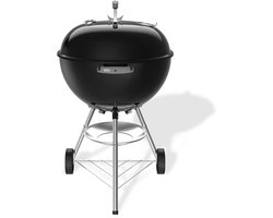 Weber Bar-B Kettle - Ø 57 cm Grillrooster - Houtskoolbarbecue - Zwart - Asopvangschaal - 2 Duurzame weersbestendige wielen - Dekselthermometer - 2 Gereedschapshaken - Kras- en roestbestendig
