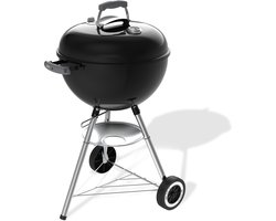 Weber Original Kettle - Ø 47 cm Grillrooster - Houtskoolbarbecue - Zwart - Asopvangschaal - 2 Duurzame, weerbestendige wielen - One-Touch Reinigingssysteem - Dekselthermometer - 2 Gereedschapshaken - Kras- en roestbestendig
