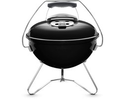 Weber Smokey Joe® Premium - Ø 37 cm Grillrooster - Houtskoolbarbecue - Zwart - Tuck-N-Carry Dekselvergrendeling - Gesloten ketel voor asopvang - Ventilatierooster in deksel - Stabiel frame met 3 poten - Draagbeugel